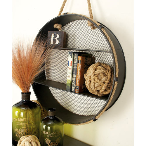 Cole & Grey Metal Rope Wall Shelf & Reviews | Wayfair